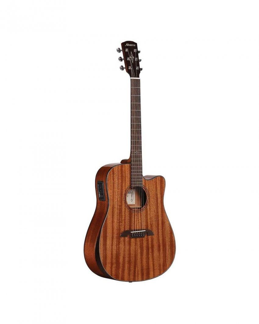 guitarra acustica dreadnought electrificada alvarez adm66cear artist elite con funda