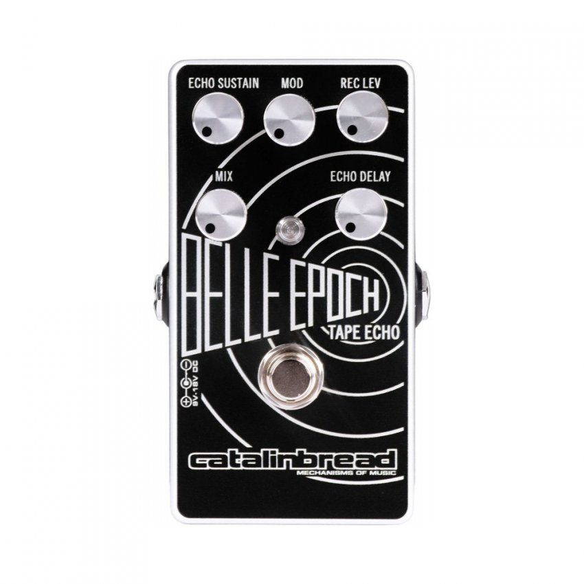 pedal delay de guitarra catalinbread belle epoch black on silver