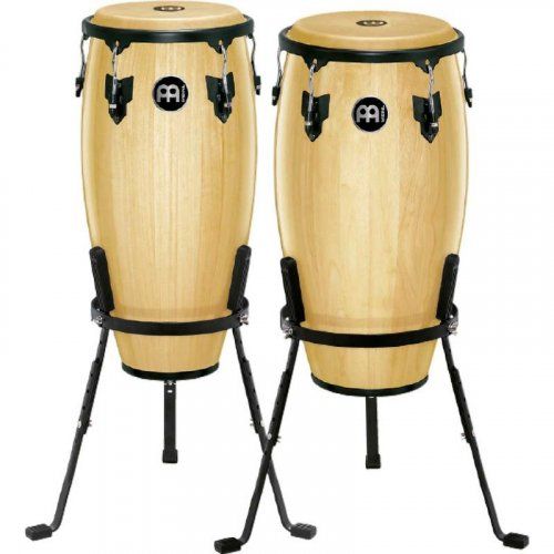 meinl hc512nt set de congas 11 y12 incluyen pies con forma de cesta acabado natural