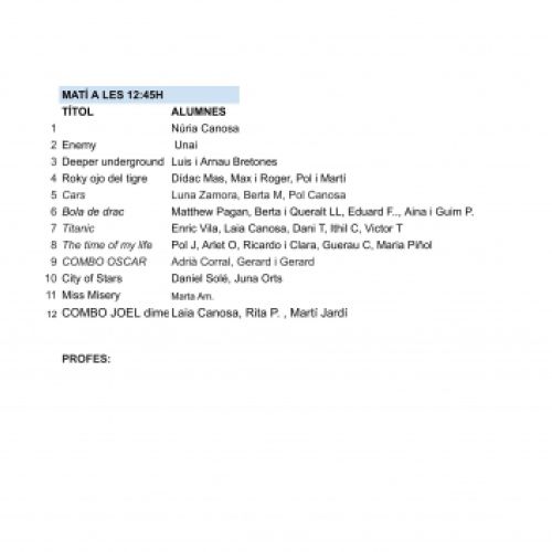 audicio juny 2025 dissabte imagenes 2