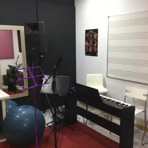 Sala d'Assaig amb Espais Delimitats per a Seccions Musicals